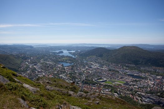 Taken from Ulriken in the city of Bergen, Norway