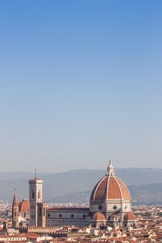 Panoramic view from Piazzale Michelangelo in Florence - Italy