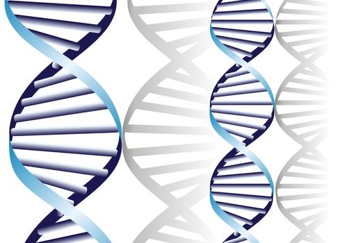 double DNA helix, biochemical abstract background 