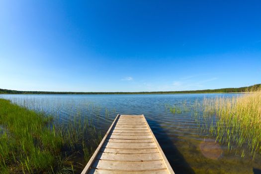 pier on the lake