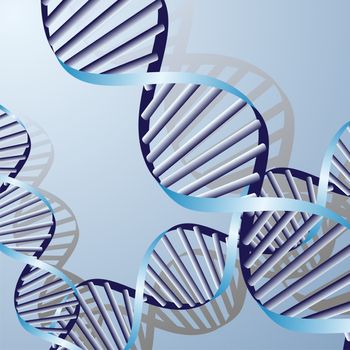 double DNA helix, biochemical abstract background 
