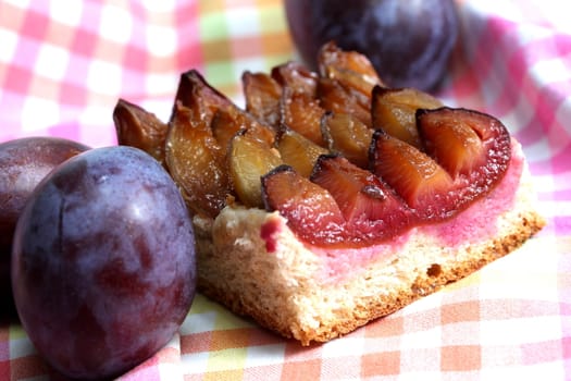 fresh plum cake