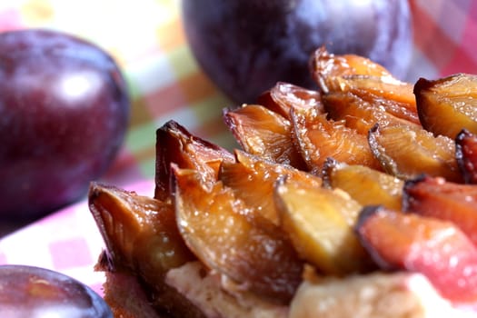 fresh plum cake