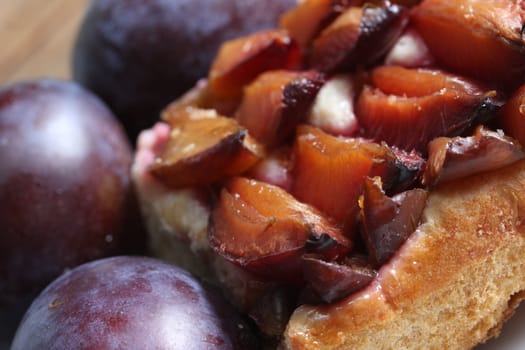 fresh plum cake