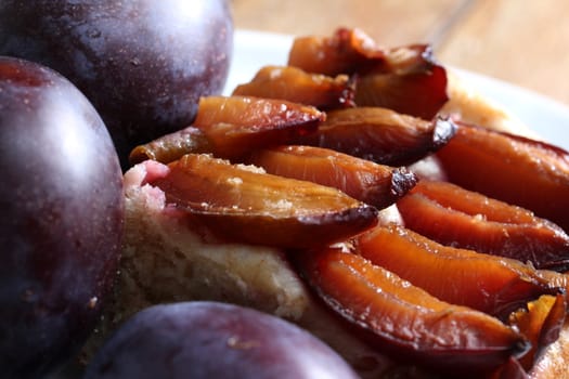 fresh plum cake