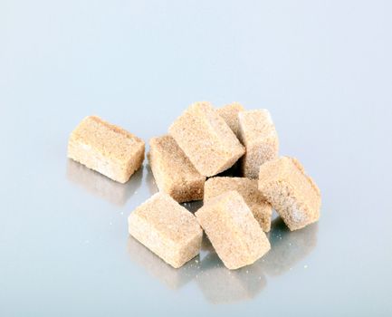 Brown sugar cubes.