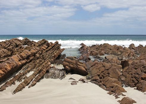 Rocky beach of Stokes Bay, Kangaroo Island, South Australia