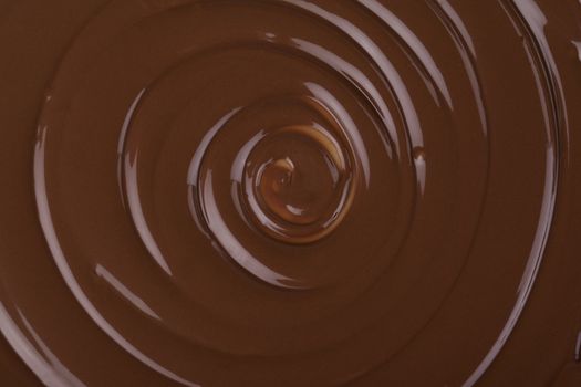 Delicious twirling chocolate