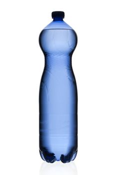bottle of water with no identifying label isolated on white
