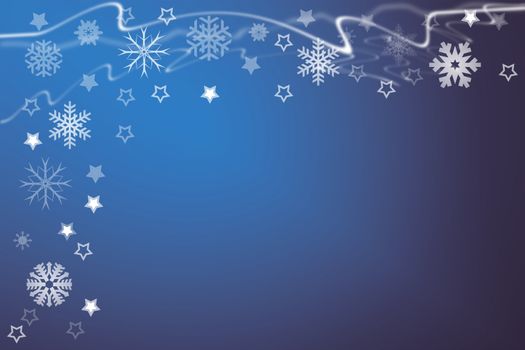 christmas background for your designs with stars and snowflakes
