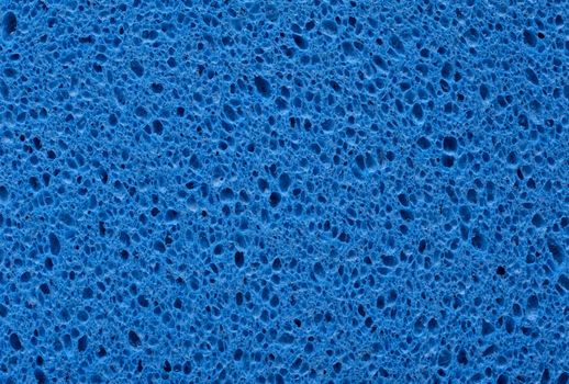 blue sponge with porous texture background