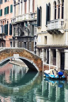 Venice little canal,Italy 