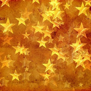 golden yellow stars over beige background old paper