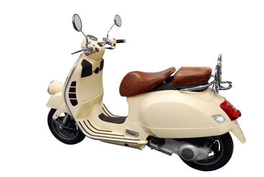 Scooter motorcycle isolated on white background