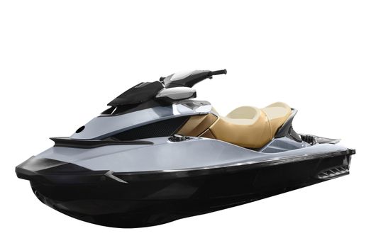 Jet-ski watercraft isolated on white background