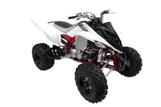 Atv quad bike isolated on white