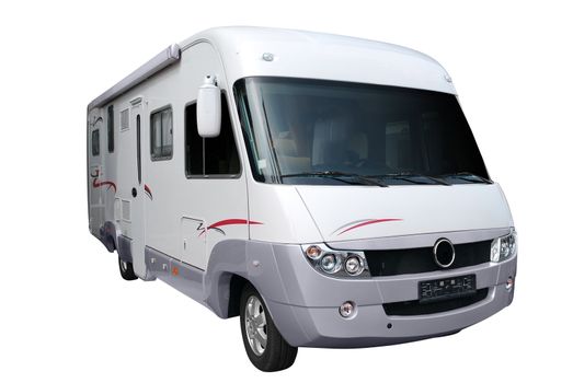 Rv truck isolated on white background