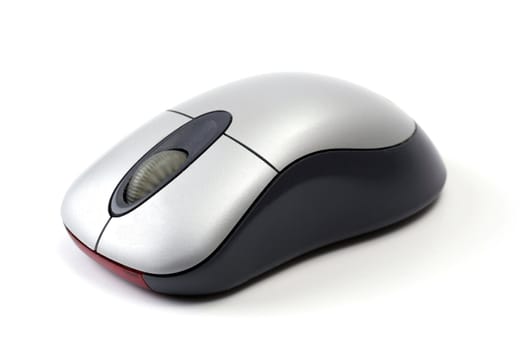 Wireless computer mouse isolated on white background 