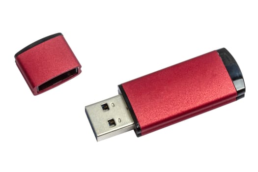 USB Flash Drive isolated on white 