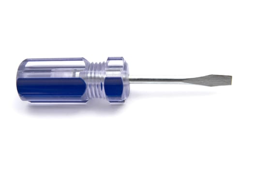 Mini screwdriver isolated on white background 
