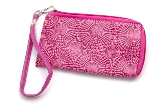 Beautiful purse isolated on white background 