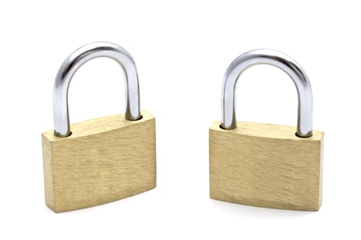 Padlock isolated on white background