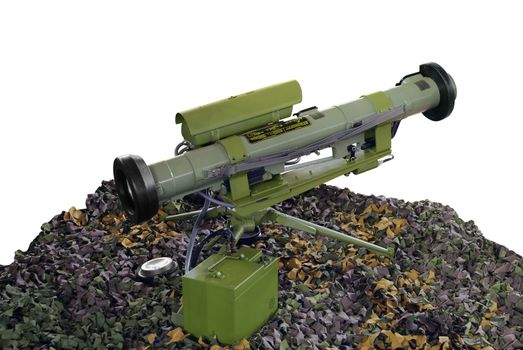 Anti armor rocket launcher isolated