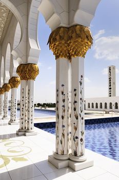 Sheikh Zayed mosque at Abu-Dhabi, UAE