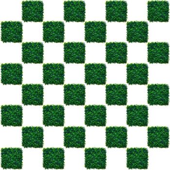 Artificial Grass Chess board texture