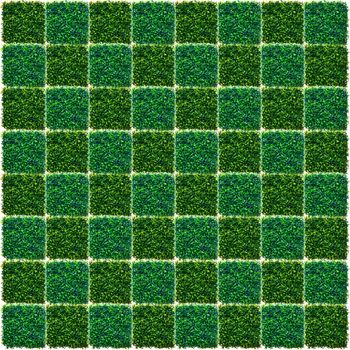 Artificial Grass Chess board texture