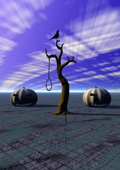 halloween and tree and bird