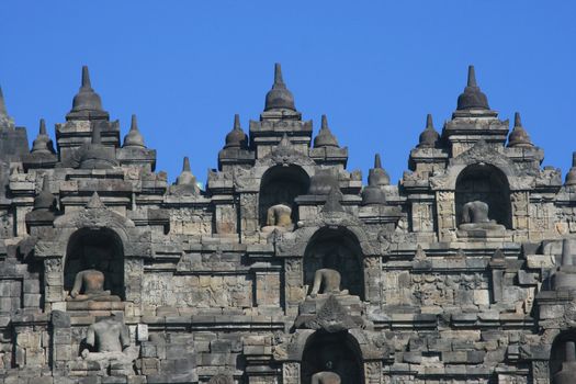 Part of architecture in Borobudur, Indonesia.