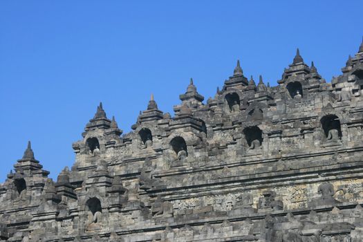 Part of architecture in Borobudur, Indonesia.