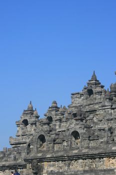 Part of architecture in Borobudur, Indonesia.