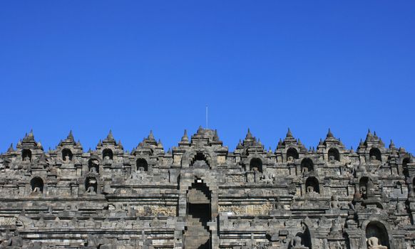 Part of architecture in Borobudur, Indonesia.
