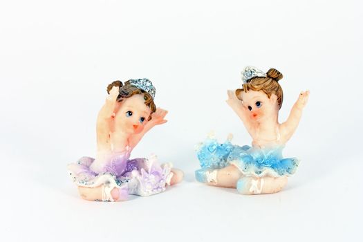 Two little ballerinas, little ceramic decoration