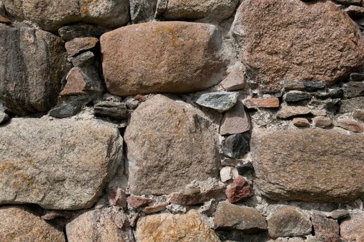 Old palace wall made from big stones