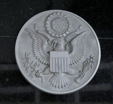 Metal engraving of the Great Seal of the United States of American