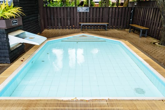 Swimming pool in the garden.