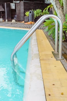 Swimming pool in the garden.