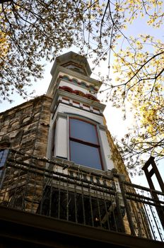 Georgetown Texas architecture and tree