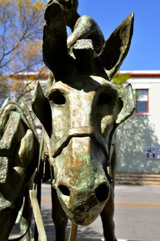 Horse statue texas