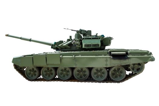 Heavy tank isolated on white