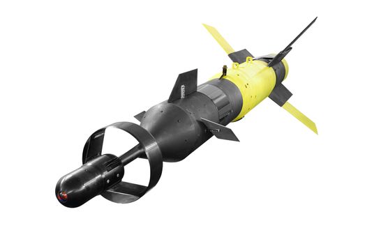 Tv guided air to surface missile isolated