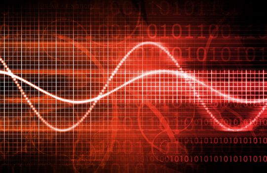 Abstract Background with a Technology Theme Art