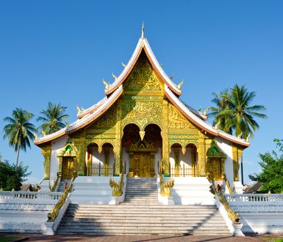 Buddhist Temple in Luang Prabang Royal Palace,  Laos 