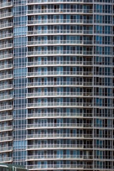 high-rise building in downtown Toronto in sunlit