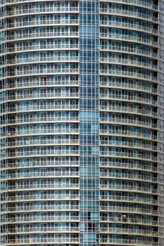 glass wall of a high-rise building in downtown Toronto