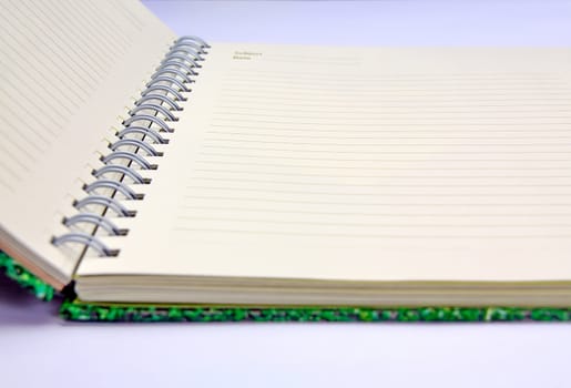 Blank NoteBook open