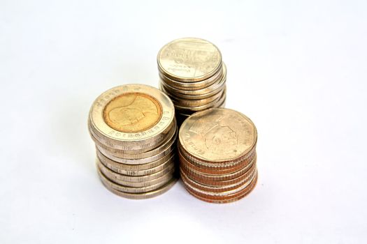 Thai coins isolated